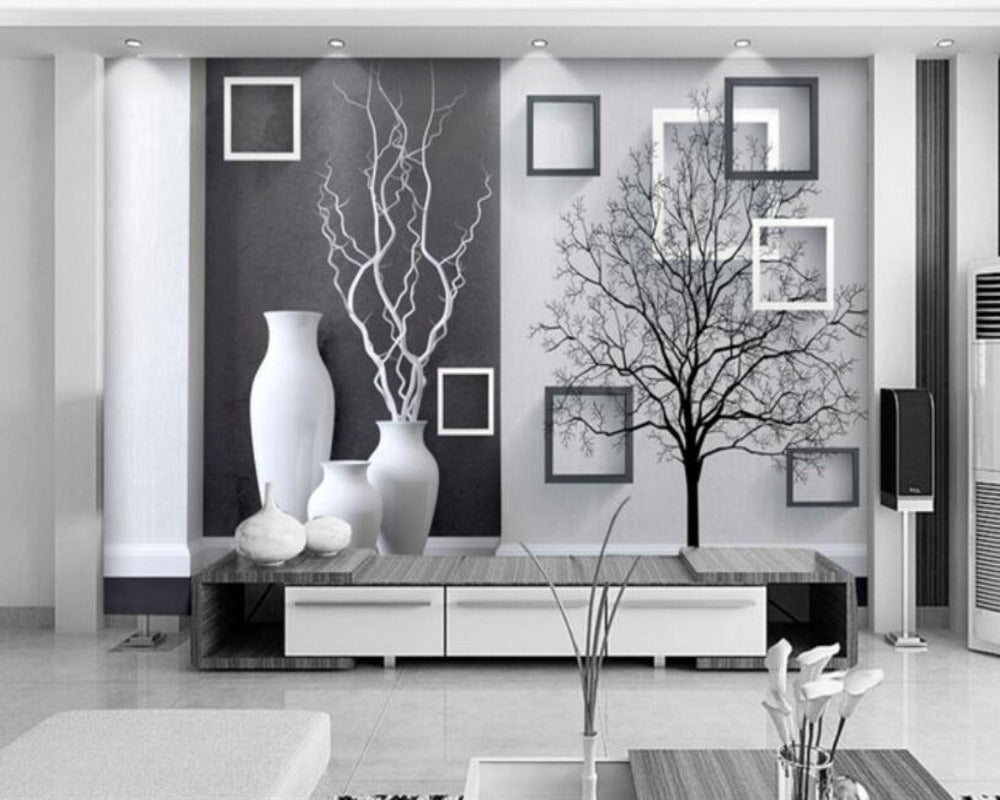 3D Wallpaper Stereoscopic Vase